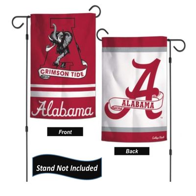Alabama Garden Flag 12.5 x 18 Inch Double Sided College Yard Banner Flag Is Printed in the USA and Licensed by Wincraft (Vault)
