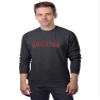 Daxton Houston Sweatshirt Athletic Fit Pullover Crewneck French Terry Fabric, HthCharcoal Sweatshirt Red Letters, XS view 1
