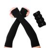 AoOnZan 6 Pairs Black Arm Sleeves for Men Women UPF50+ UV Protection Cooling Sun Sleeves Sports Compression Sleeve to Cover Arms with Thumb Hole view 2