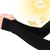 AoOnZan 6 Pairs Black Arm Sleeves for Men Women UPF50+ UV Protection Cooling Sun Sleeves Sports Compression Sleeve to Cover Arms with Thumb Hole view 3