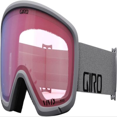 Giro Ringo Adult Snow Goggle - Grey Wordmark Strap with VIVID Infrared Lens
