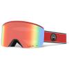 Giro Axis Adult Snow Goggles - BlackRed Element Strap with VIVID Ember/VIVID Infrared Lenses (2020) view 3