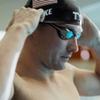 TYR Tracer-X Elite Racing Swim Goggles, Gold/Orange Mirrored view 2