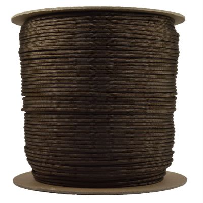 Acid Brown Parachute 550 Cord Type III 7 Strand Paracord - 1000 Foot Spool