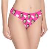 Custom Personalized Photo Printed Face White Love Heart Pink Novelty Women's Thong G-Strings Briefs Shorts XXL view 3