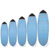 UCEDER Surfboard Sock Cover,Lightweight Stretch Board Bag for Sun Protection,Foldable Surfboard Sock Sleeve Perfect for Travel and Transportation(Blue and White, 6'0'')