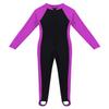 Freebily Kids Boys Girls Full Body Rash Guard Swimsuit Swimwear Sun Protection Long Sleeves Anti UV Swimming Costume Rose Red 8-9 view 1