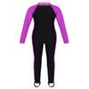 Freebily Kids Boys Girls Full Body Rash Guard Swimsuit Swimwear Sun Protection Long Sleeves Anti UV Swimming Costume Rose Red 8-9 view 2