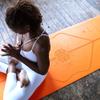 Liforme Gratitude Yoga Mat - Patented Alignment System, Warrior-like Grip, Non-slip, Eco-friendly, sweat-resistant, Long, Wide and Thick - Gratitude Special Edition (Orange) view 2