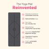 Liforme Gratitude Yoga Mat - The World's Best Eco-Friendly, Non Slip Yoga Mat with The Patented Alignment Marker System - Biodegradable and Natural Rubber Yoga Mat - Gratitude Special Edition - Gray view 3