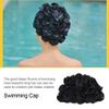 Floral Swim Cap, Retro Design Silicone Bathing Cap for Women and Girls, Protects Hair in Pool and Beach view 3