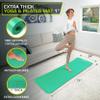 ProsourceFit Extra Thick Yoga and Pilates Mat (13mm) or 1" (25mm), 71-inch Long High Density Exercise Mat with Comfort Foam and Carrying Strap, Green view 2