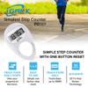 iGANK Simple Walking Pedometer 3D Step Counter for Men Women Kids (White) view 2