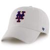 '47 New York Yankees Adjustable Cap Clean Up MLB, White, Royal Blue, Orange, One Size view 1