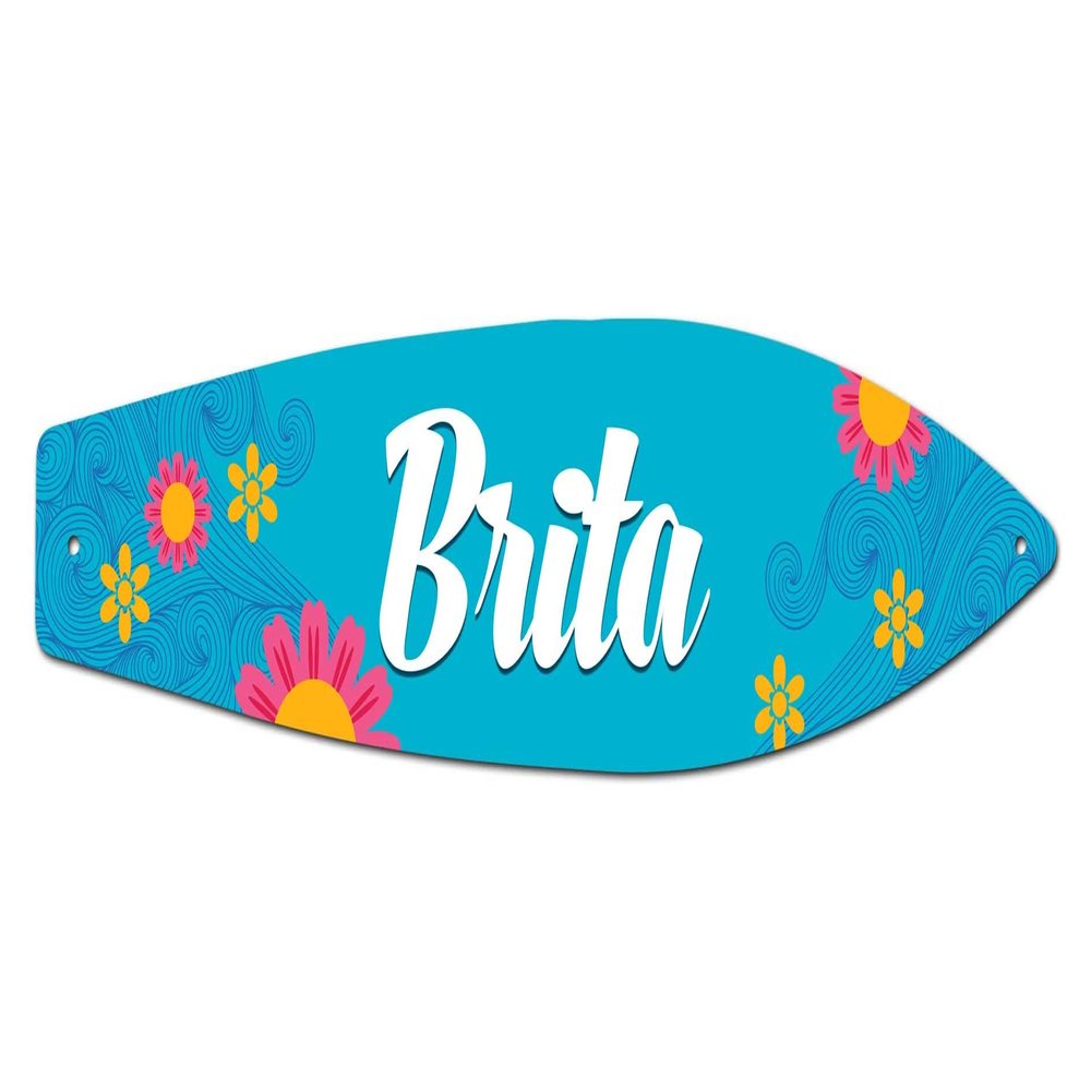 Makoroni - Brita - Surfer Sign 4.25"x17" Aluminum, St# e62
