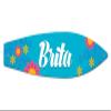 Makoroni - Brita - Surfer Sign 4.25"x17" Aluminum, St# e62 view 1