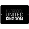 Makoroni - Liverpool United Kingdom - Street Sign 12"x18" Aluminum, Des w33 view 1