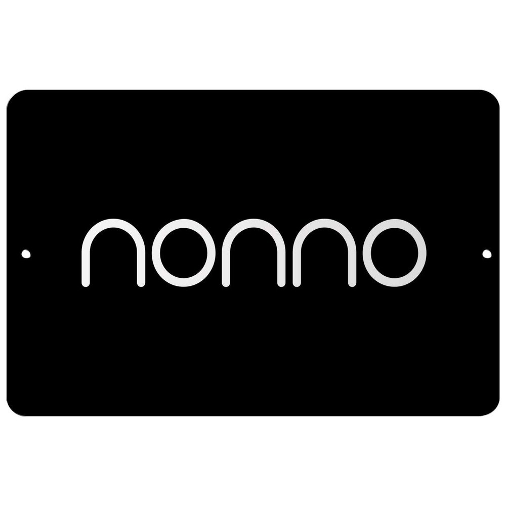 Makoroni - Nonno - Street Sign 12"x18" Aluminum, Des y59
