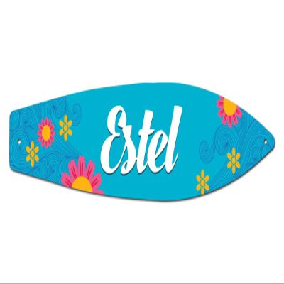 Makoroni - Estel - Surfer Sign 4.25"x17" Aluminum, St# k50
