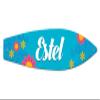 Makoroni - Estel - Surfer Sign 4.25"x17" Aluminum, St# k50 view 1