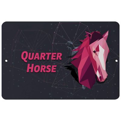 Makoroni - Quarter Horse Horse Horses - Street Sign 12"x18" Aluminum, Des s49