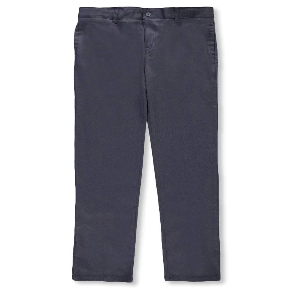 French Toast Big Girls' Stretch Twill Skinny Uniform Pants (Sizes 7-20) - Gray