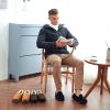 Lulex Mens Moccasin Slippers Plush Indoor Outdoor House Bedroom Shoes with Soft Memory Foam Black 11 M US view 2