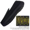 Lulex Mens Moccasin Slippers Plush Indoor Outdoor House Bedroom Shoes with Soft Memory Foam Black 11 M US view 3