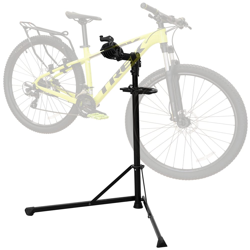 BV Mechanic Bike Repair Stand - Bicycle Workstand with Adjustable Height for Standard, Mountain, and Road Bikes (Tool Plate Included)