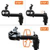 BV Mechanic Bike Repair Stand - Bicycle Workstand with Adjustable Height for Standard, Mountain, and Road Bikes (Tool Plate Included) view 3