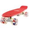Skateboards Red Kids Mini Cruiser Retro Boy Girl Skateboard for Birthday Kids Youth Beginners Children Toddler Teenagers Adults Dog 22 inch (Red) view 1