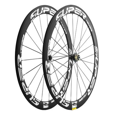 Superteam 50mm Bike Wheel 700C Clincher UD Matte U Shape (Crack White)