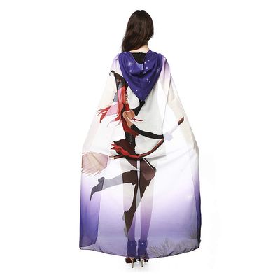 Butterfly Wings Women Shawl Fairy Cape Nymph Pixie Halloween Cosplay Cloak Dance Purple