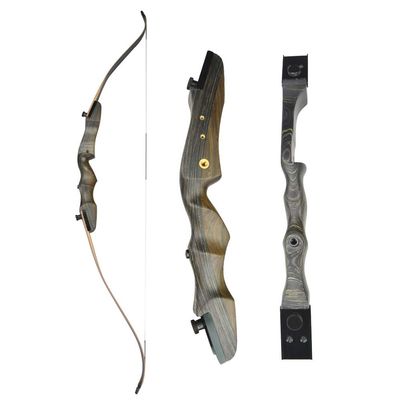 SHARROW Archery Takedown Recurve Bow Wooden Riser Hunting Adult Bow 18-40lbs Archery Target Practice Bow Traditional Longbow (24lbs)
