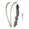 SHARROW Archery Takedown Recurve Bow Wooden Riser Hunting Adult Bow 18-40lbs Archery Target Practice Bow Traditional Longbow (24lbs) view 3