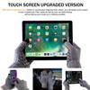 TRENDOUX Gloves Women, Winter Warm Touchscreen Gloves for Men, Knit Texting Driving Glove Unisex - Anti-Slip Silicone Gel - Soft Liners - Elastic Cuff - Thermal Cold Weather Glove - Light Gray - XL view 2