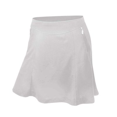 Monterey Club Women's Betty Fun Solid Knit Skort #2924 (White, X-Large)