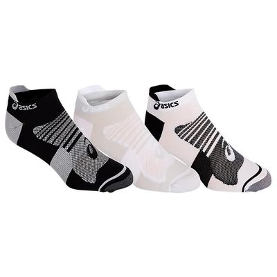 ASICS Quick Lyte Plus 3pk, Brilliant White/Performance Black, Large