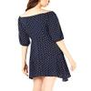bar III Womens Printed A-line Dress, Blue, 4 view 2