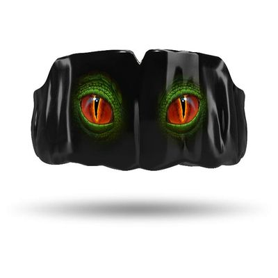 Impact All Sports Mouthguard Lacrosse, Football, Hockey, Basketball, Jiu-Jitsu, and More, Breathable Mouthguard for Youth Adults, Professional Custom-Fit, Dino Eyes