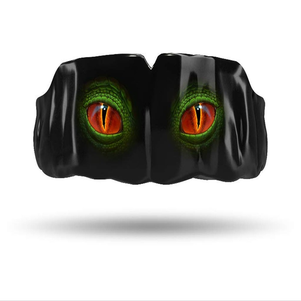 Impact All Sports Mouthguard Lacrosse, Football, Hockey, Basketball, Jiu-Jitsu, and More, Breathable Mouthguard for Youth Adults, Professional Custom-Fit, Dino Eyes