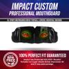 Impact All Sports Mouthguard Lacrosse, Football, Hockey, Basketball, Jiu-Jitsu, and More, Breathable Mouthguard for Youth Adults, Professional Custom-Fit, Dino Eyes view 2