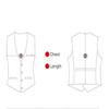 HBDesign Mens 1 Piece V Neckline Vests Casual Outerwear Dark Gray view 2