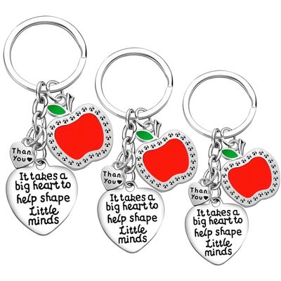 Nimteve Teacher Appreciation Gift for Women, 3PCs Teacher Keychain Set, Jewelry Gift for Teachers, Birthday Gift for Teacher Gifts From Students (Style C)