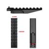 WINFREE Rear Sight Rail Scope Mount Standard Scope Base 1913 Picatinny for Low Profile Red Dot Optics (Short Mount, 100mm) view 3