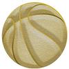 1" x 1" Basketball Pins, Perfect Basketball Chenille Gold Lapel Pins To Reward Everyone On The Team 50 Pack view 1