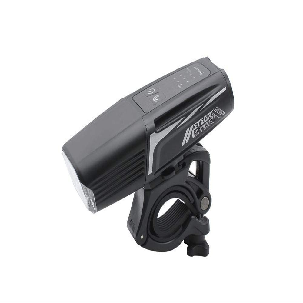 Moon - Meteor Storm Pro Rechargeable Handlebar Mounted Front Bike Light 2000 Max Lumens, Daytime Mode, USB Type C, 160 Hours Max Runtime