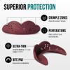 SISU Aero Medium Mouthguard, Mighty Maroon - 30% Stronger Protection for Lacrosse, Football, Hockey, Roller Derby, Team Sports - Remoldable Up to 20 Times - Ultra Slim - Works for Braces - Non Toxic view 3