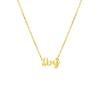 Awegift Name Necklace Big Initial Gold Plated Best Friend Jewelry Women Gift for Her Ivy view 1