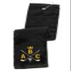 Personalized Embroidered Golf Towel with Monogram Design and Initials  Custom Trifold Towel for Golf Bags with Grommet and Carabiner Clip, Hook view 1